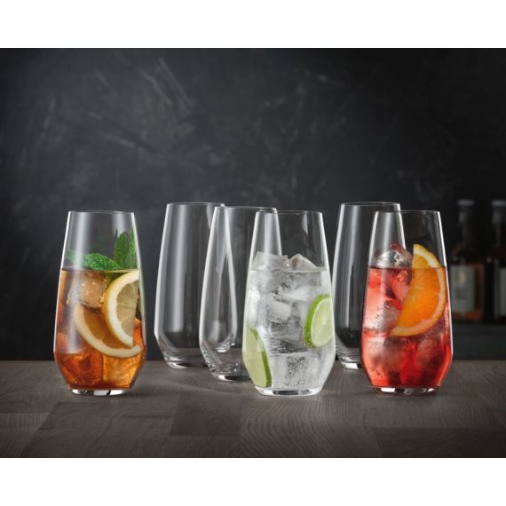 Набор из 6-ти бокалов для коктейлей 550 мл  Casual Champagne, прозрачный, хрустальное стекло, серия Authentis, Spiegelau, фото , изображение 2