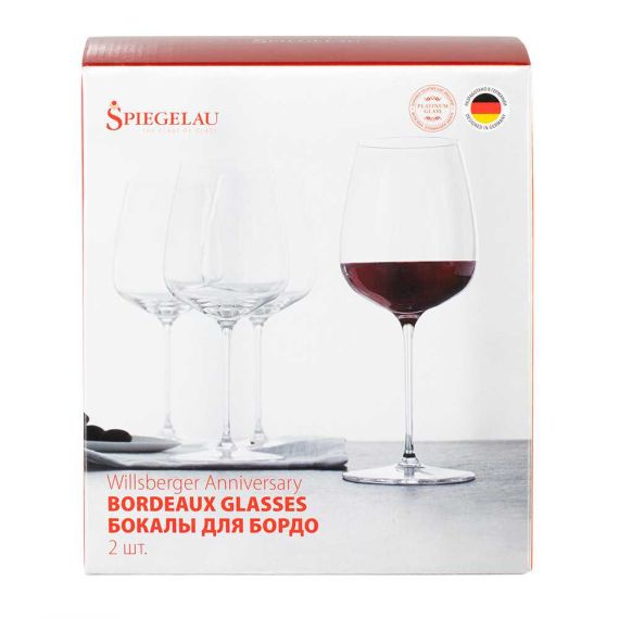 Набор из 2-х бокалов для вина Willsberger Anniversary Bordeaux, 635 мл, 1418035R, Spiegelau, фото , изображение 7