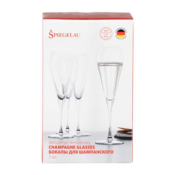 Набор из 2-х бокалов для шампанского Willsberger Anniversary Champagne Flute, 240 мл, 1418029R, Spiegelau, фото , изображение 8