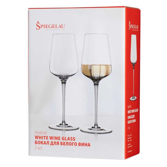 Набор из 2-х бокалов для белого вина, 380 мл, прозрачный, бессвинцовый хрусталь, серия Hybrid, Spiegelau, фото , изображение 4
